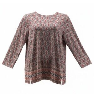 J Jill Tunic Top Red Blue XL‎